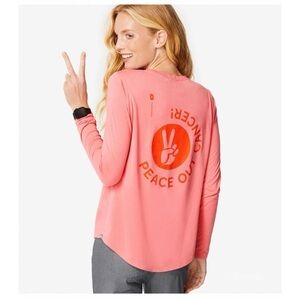 Figs “Peace Out Cancer” Under Scrub, Size X-Large